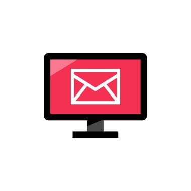 e- posta web simgesi, basit illüstrasyon