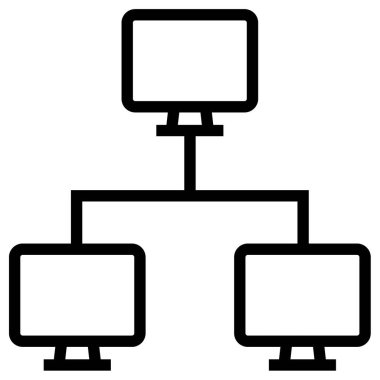 ağ basit vektör illüstrasyonu  