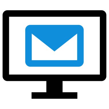 e- posta web simgesi, basit illüstrasyon