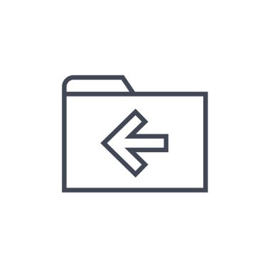 Dosya. Web simgesi basit illüstrasyon          