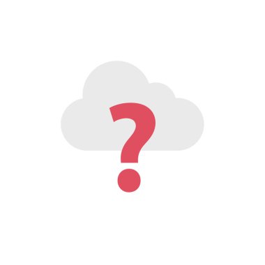 Soru işareti simgesi, web basit illüstrasyonu 