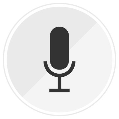 mikrofon simgesi vektör illüstrasyonu