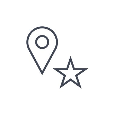 Favori modern simgenin vektör illüstrasyonu                     