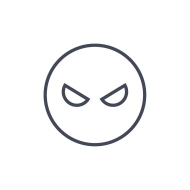 yüz duygu simgesi, emoji vektör illüstrasyonu 