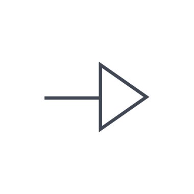 ok, web simgesi basit illüstrasyon