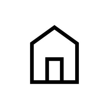 Emlak web simgesi, vektör şablonu