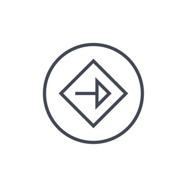 ok simgesi vektör illüstrasyonu