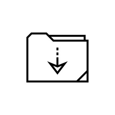 Dosya. Web simgesi basit illüstrasyon          