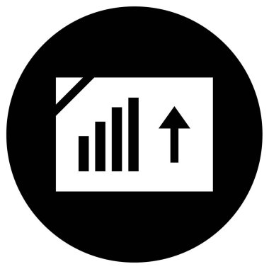 ok noktası yukarı simgesi, vektör illüstrasyonu
