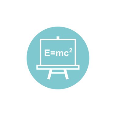 Formüllü karatahta, vektör illüstrasyonu