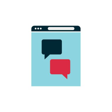 İnternet sitesi. Web simgesi basit illüstrasyon 