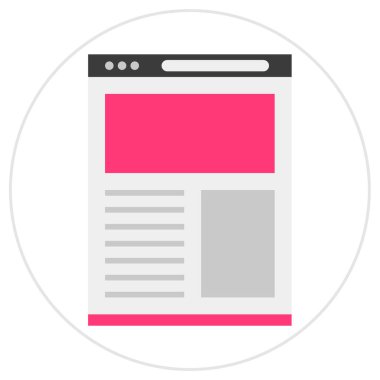 wirefram simgesi vektör illüstrasyonu