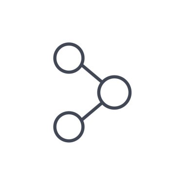 İnternet paylaşım simgesi, vektör illüstrasyonu basit tasarım