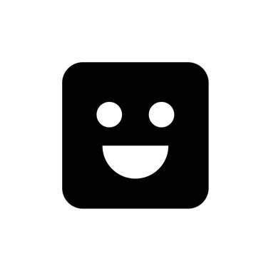 yüz duygu simgesi, emoji vektör illüstrasyonu 