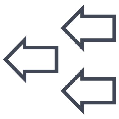 Modern ok simgesinin vektör illüstrasyonu    