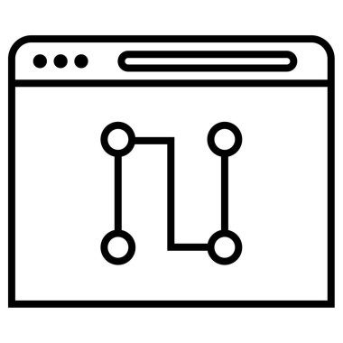 seo web simgesi basit illüstrasyon     