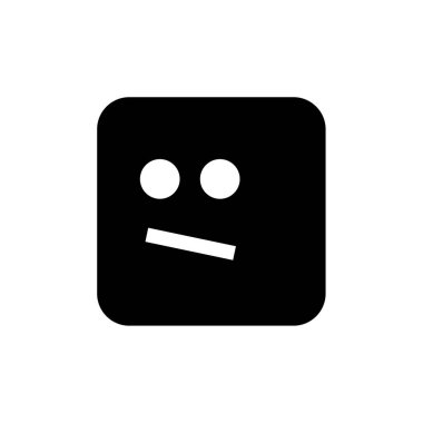yüz duygu simgesi, emoji vektör illüstrasyonu 