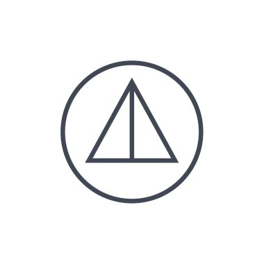 Okun düğmesini göster. düz biçim simgesi tasarımı