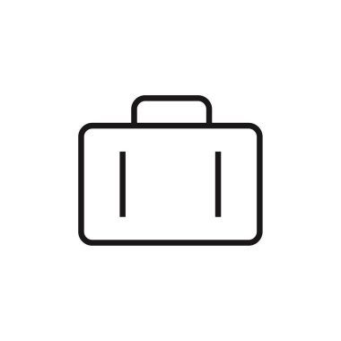 evrak çantası ikonu vektör illüstrasyonu