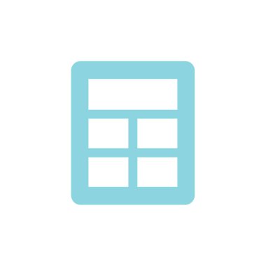 hesap makinesi basit simge vektör çizim  