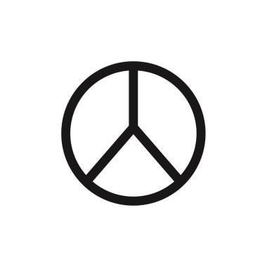 Modern barış simgesinin vektör illüstrasyonu    