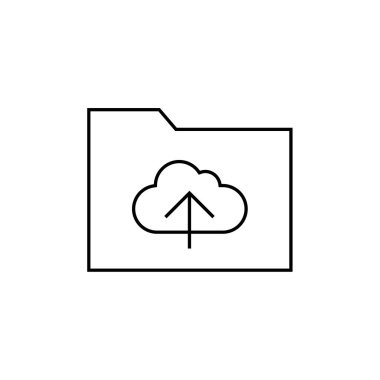 bulut hesaplama simgesi, vektör illüstrasyonu