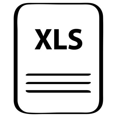 xls dosya biçimi simgesi, vektör illüstrasyonu basit tasarım