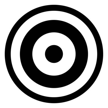 Hedef. Web simgesi basit illüstrasyon