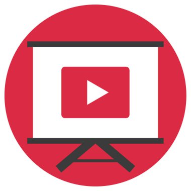 Çevrimiçi ortam oyun arayüzü, vektör illüstrasyonunun basit simgesi