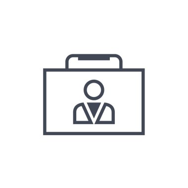 ID kart simgesi vektör illüstrasyonu