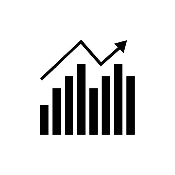 ビジネスグラフ シンプルなイラスト — ストックベクタ