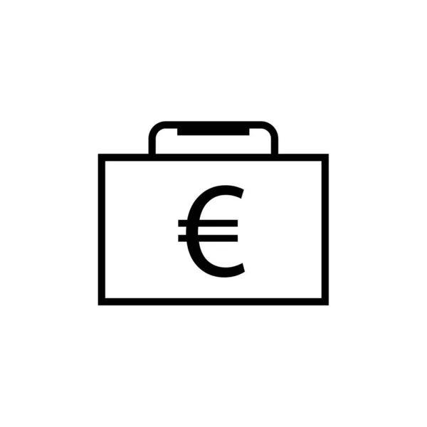 Pengar Väska Ikon Vektor Illustration — Stock vektor