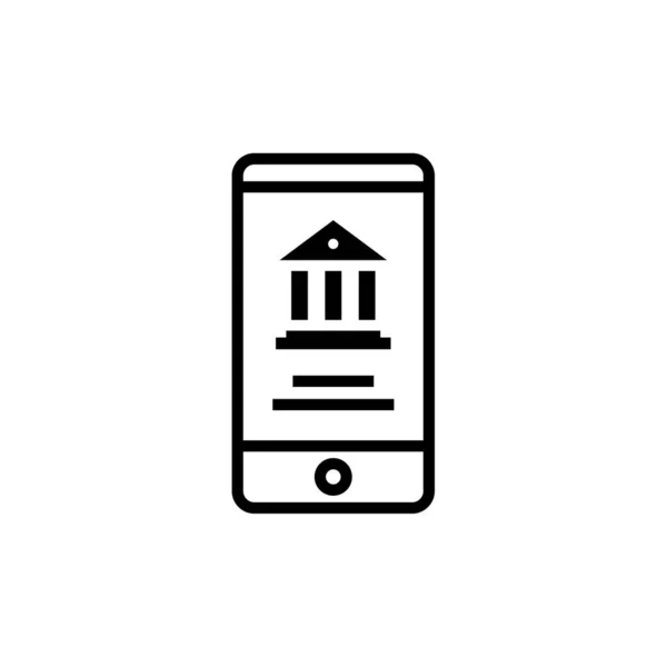 Illustrazione Vettoriale Bancaria Online — Vettoriale Stock
