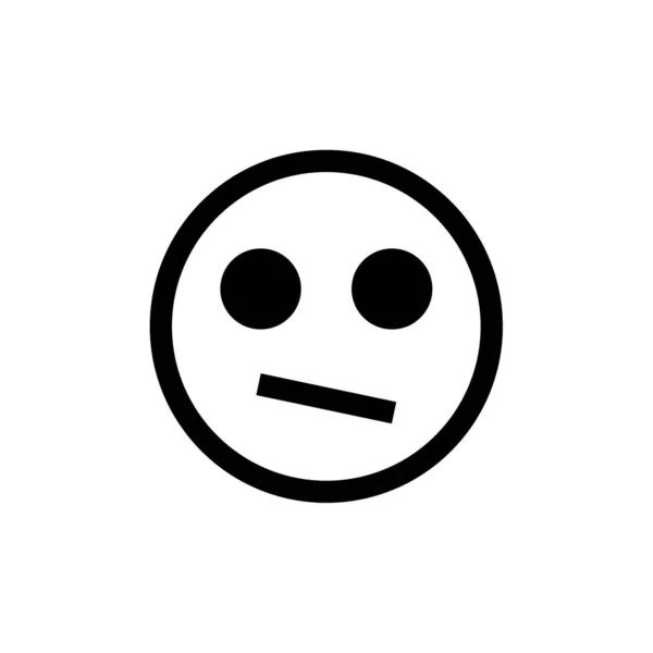 Gezicht Emotie Icoon Emoji Vector Illustratie — Stockvector