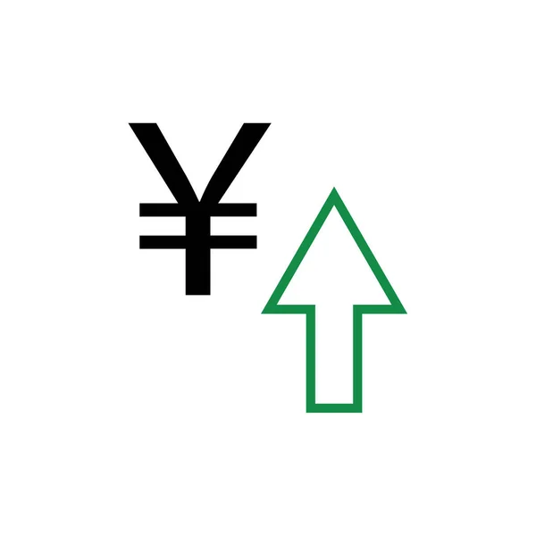 Illustration Yen Vector Icon — Stockvektor