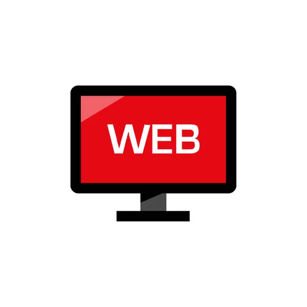 Icono Desarrollo Web Ilustración Vectorial — Vector de stock