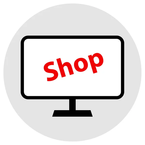 Shop Web Icon Vektor Illustration — Stockvektor