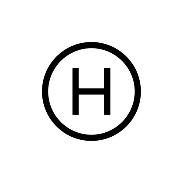 初始字母H标志 模板设计向量 — 图库矢量图片