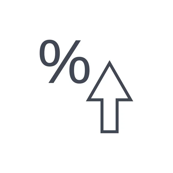 Prozentsatz Rabatt Symbol Vektor Abbildung — Stockvektor