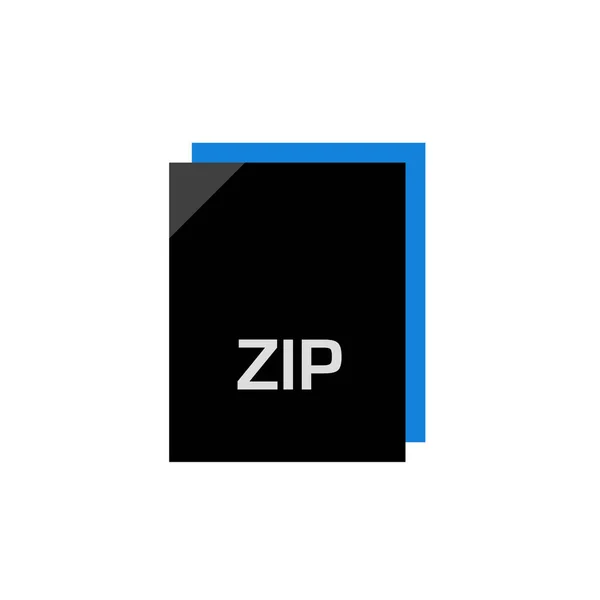 Zip Erweiterung Dokumentname — Stockvektor