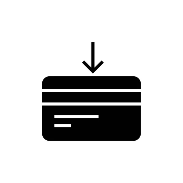 Ikona Kreditní Karty Vektorová Ilustrace — Stockový vektor