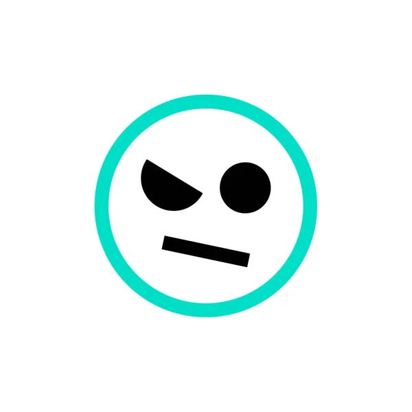 Ikona Emoce Obličeje Emoji Vektorová Ilustrace — Stockový vektor