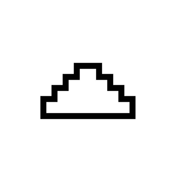 Εικόνα Ναού Πυραμίδας Μάγια — Διανυσματικό Αρχείο