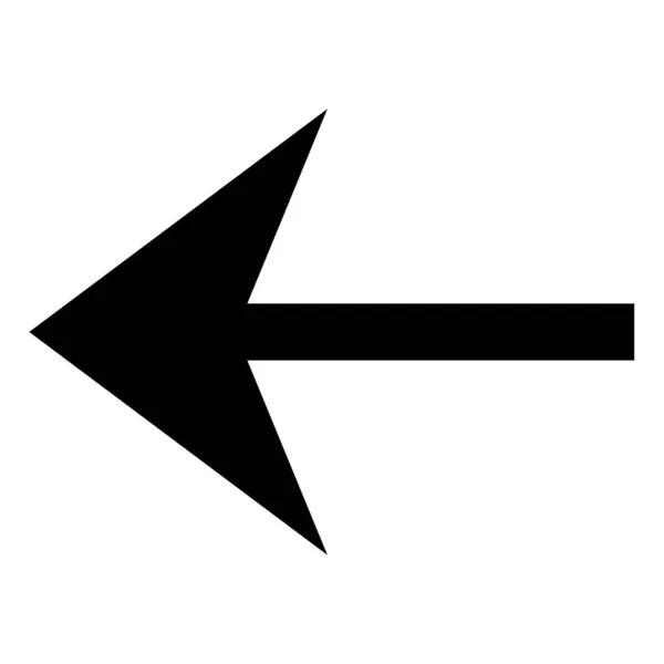 Icono Flecha Izquierda Vector Ilustración — Vector de stock