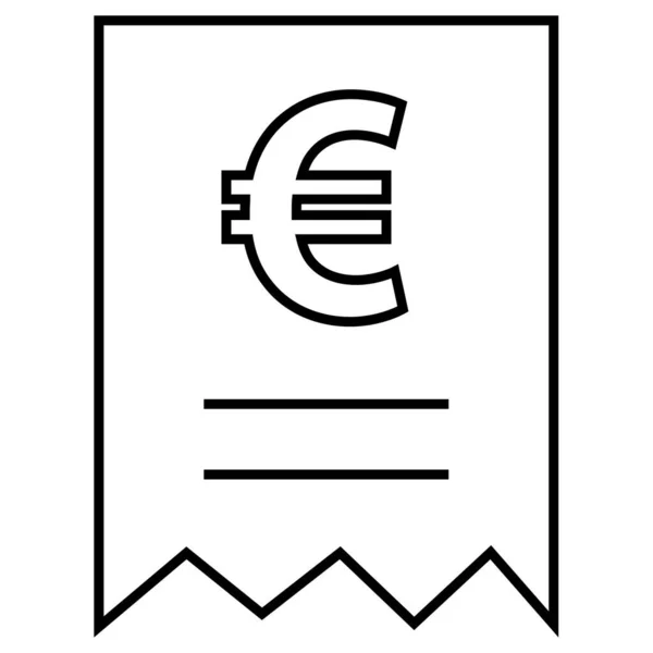 Euro Web Symbol Einfache Illustration — Stockvektor