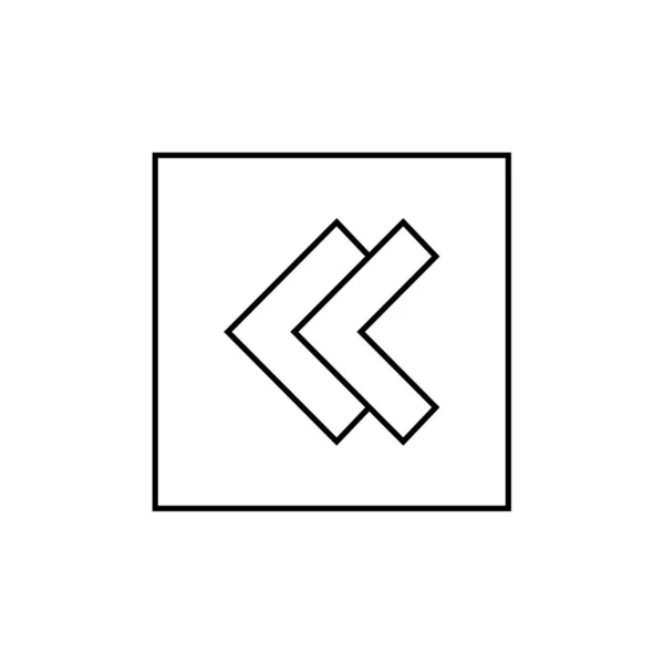 Pfeile Web Einfache Symbol Illustration — Stockvektor