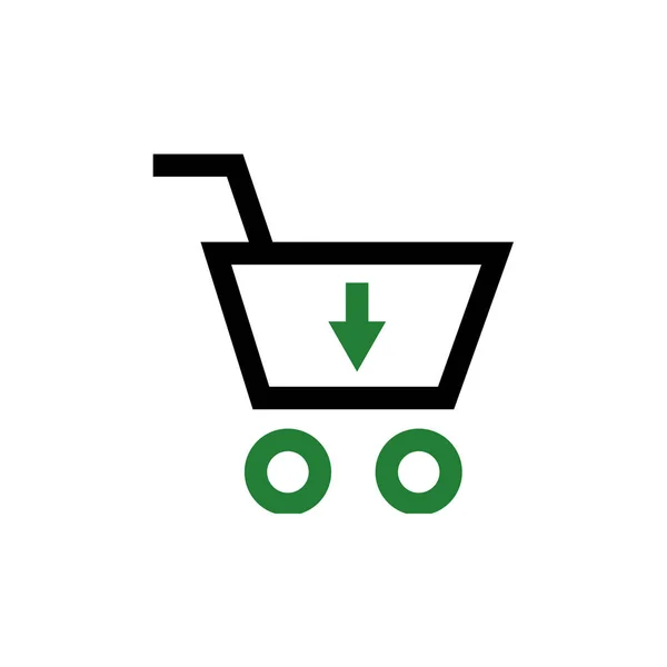 Warenkorb Symbol Vektor Illustration — Stockvektor
