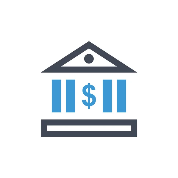Illustrazione Vettoriale Del Logo Moderno Dell Icona Bancaria — Vettoriale Stock