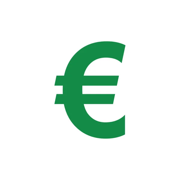 Ikon Tanda Euro Gambar Vektor Desain Sederhana - Stok Vektor