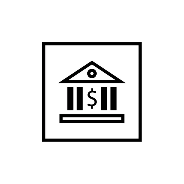 Иконка Банка Векторная Иллюстрация — стоковый вектор